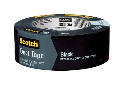 3M 1060-BLK-A Scotch(R) Black Duct Tape 1.88 in x 60 yd - Micro Parts &amp; Supplies, Inc.