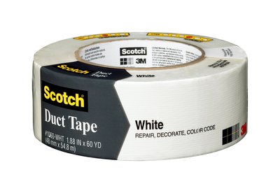 3M 1060-WHT-A Scotch(R) White Duct Tape 1.88 in x 60 yd - Micro Parts &amp; Supplies, Inc.