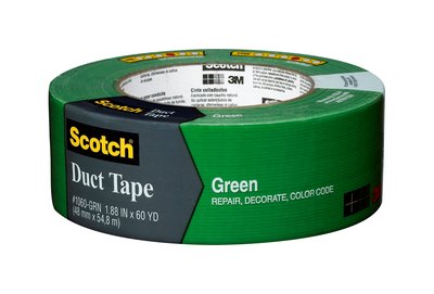 3M 1060-GRN-A Scotch(R) Green Duct Tape 1.88 in x 60 yd - Micro Parts &amp; Supplies, Inc.