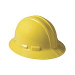 3M XLR8 Ratchet Suspension Full Brim Yellow Hard Hat, Head Protection 46139-00000 10 ea/cs