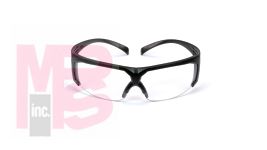 3M SecureFit Tactical Series SF601SGAF-TAC  Clear Scotchgard(TM) Anti-Fog lens black frame 10 ea/case