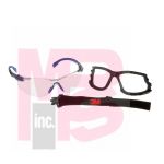 3M Solus 1000-Series  S1107SGAF-KT Foam Strap Black/Blue Indoor/Outdoor Grey Scotchgard(TM) Anti-fog lens 20ea/cs