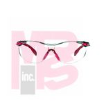 3M Solus  1000-Series S1401SGAF Pink/Black Clear Scotchgard(TM) Anti-fog lens 20ea/cs