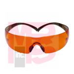 3M SecureFit SF406SGAF-BLA  Black/Brown Orange Scotchgard(TM) Anti-fog lens 20ea/cs