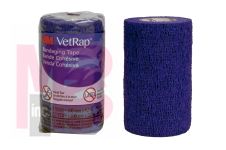 3M VetRap Bandaging Tape 1410PR-LFHT  4 in x 5 yd (100 mm x 4.5 m) Latex Free  Hand Tear