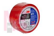 3M Vinyl Tape 471 Red, 3/8 in x 36 yd, 96 individually wrapped rolls per case Conveniently Packaged