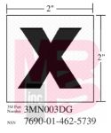 3M 3MN003DG Diamond Grade Damage Control Sign "X-Ray" 2 in x 2 in - Micro Parts &amp; Supplies, Inc.