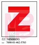 3M 3MN008DG Diamond Grade Damage Control Sign "Zebra" 3 in x 3 in - Micro Parts &amp; Supplies, Inc.