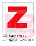 3M 3MN009DG  Diamond Grade Damage Control Sign "Zebra" 2 in x 2 in - Micro Parts &amp; Supplies, Inc.