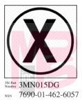 3M 3MN015DG Diamond Grade Damage Control Sign "Cir X-Ray" 2 in x 2 in - Micro Parts &amp; Supplies, Inc.