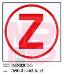 3M 3MN020DG Diamond Grade Damage Control Sign "Cir Zebra" 3 in x 3 in - Micro Parts &amp; Supplies, Inc.