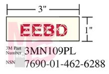 3M Photoluminescent Film 6900  Shipboard Sign 3MN109PL 3 in x 1 in EEBD 10/pkg