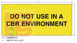 3M Diamond Grade Ventilation Sign 3MN411DG "DO NOT USE"  7 in x 3 in 10 per package