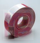 3M 983-326 Diamond Grade Conspicuity Marking Roll (PN67535) Red/White 2 in x 150 ft - Micro Parts &amp; Supplies, Inc.