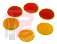 3M Diamond Grade Reflectors 989-74 Amber  Debossed  2 in x 3.5 in  50 per package