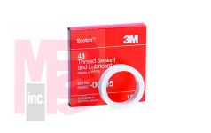 3M 48-1/4"X260" Scotch(R) Thread Sealant Tape 1/4 in x 260 in (6.3 mm x 6.6 m) - Micro Parts &amp; Supplies, Inc.