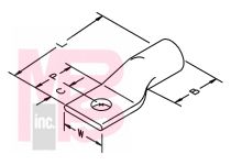 3M 30045 Scotchlok Copper One Hole Lug up to 35 kV - Micro Parts &amp; Supplies, Inc.