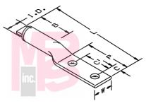 3M 40141 Scotchlok Aluminum Two Hole Lug up to 35 kV - Micro Parts &amp; Supplies, Inc.