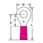 3M MV18-14R/SK Scotchlok Ring Tongue Vinyl Insulated Brazed Seam  - Micro Parts &amp; Supplies, Inc.