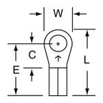 3M MU14-6R/SK Scotchlok Ring Tongue Non-Insulated Butted Seam  - Micro Parts &amp; Supplies, Inc.