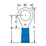 3M MNG14-516R/SK Scotchlok Ring Tongue Nylon Insulated w/Insulation Grip  - Micro Parts &amp; Supplies, Inc.