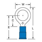 3M MNG14-38RK Scotchlok Ring Tongue Nylon Insulated w/Insulation Grip  - Micro Parts &amp; Supplies, Inc.