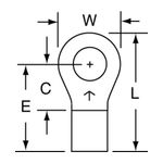 3M M10-10RK Scotchlok Ring Tongue Non-Insulated Brazed Seam  - Micro Parts &amp; Supplies, Inc.