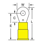 3M MV10-6RK Scotchlok Ring Tongue Vinyl Insulated Brazed Seam  - Micro Parts &amp; Supplies, Inc.