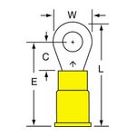 3M MV10-10RK Scotchlok Ring Tongue Vinyl Insulated Brazed Seam  - Micro Parts &amp; Supplies, Inc.