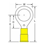 3M MV10-12RK Scotchlok Ring Tongue Vinyl Insulated Brazed Seam  - Micro Parts &amp; Supplies, Inc.