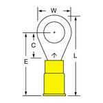 3M MNG10-516R/SK Scotchlok Ring Tongue Nylon Insulated w/Insulation Grip  - Micro Parts &amp; Supplies, Inc.