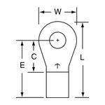 3M M8-10R/SK Scotchlok Ring Tongue Non-Insulated Brazed Seam  - Micro Parts &amp; Supplies, Inc.