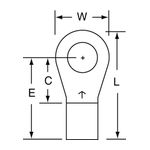 3M M8-14R/SK Scotchlok Ring Tongue Non-Insulated Brazed Seam  - Micro Parts &amp; Supplies, Inc.