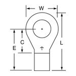 3M M8-516RK Scotchlok Ring Tongue Non-Insulated Brazed Seam  - Micro Parts &amp; Supplies, Inc.