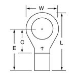 3M M8-38RK Scotchlok Ring Tongue Non-Insulated Brazed Seam  - Micro Parts &amp; Supplies, Inc.