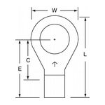 3M M6-12R/SK Scotchlok Ring Tongue Non-Insulated Brazed Seam  - Micro Parts &amp; Supplies, Inc.