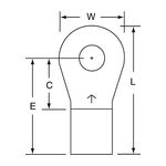 3M M4-14RK Scotchlok Ring Tongue Non-Insulated Brazed Seam  - Micro Parts &amp; Supplies, Inc.