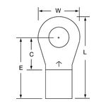 3M M4-516RK Scotchlok Ring Tongue Non-Insulated Brazed Seam  - Micro Parts &amp; Supplies, Inc.