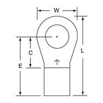 3M M4-38RK Scotchlok Ring Tongue Non-Insulated Brazed Seam  - Micro Parts &amp; Supplies, Inc.