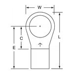 3M M4-12R/SK Scotchlok Ring Tongue Non-Insulated Brazed Seam  - Micro Parts &amp; Supplies, Inc.