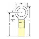 3M MH10-38RK Scotchlok Ring Tongue Heat Shrink Brazed Seam  - Micro Parts &amp; Supplies, Inc.