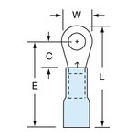 3M MH14-8R/LK Scotchlok Ring Tongue Heat Shrink Brazed Seam  - Micro Parts &amp; Supplies, Inc.