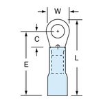 3M MH14-10R/LK Scotchlok Ring Tongue Heat Shrink Brazed Seam  - Micro Parts &amp; Supplies, Inc.