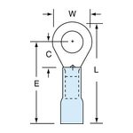 3M MH14-14R/SK Scotchlok Ring Tongue Heat Shrink Brazed Seam  - Micro Parts &amp; Supplies, Inc.