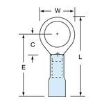 3M MH14-38RK Scotchlok Ring Tongue Heat Shrink Brazed Seam  - Micro Parts &amp; Supplies, Inc.