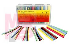 3M FP301-3/32 to 1/2-Assrted-5-133 Pc Kits Heat Shrink Tubing 5 Kits/Case - Micro Parts &amp; Supplies, Inc.