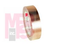 3M Embossed Copper EMI Shielding Tape 1245  23 in x 60 yd Log Roll  3 in Plastic Core