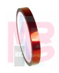 3M Polyimide Film Electrical Tape 1205  Amber  Acrylic Adhesive  1 mil film  log rolls (25 yds x 36 yds)