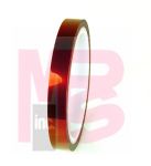 3M Polyimide Film Electrical Tape 1218  Amber  log rolls  1 in x 36 yd