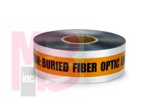 3M 407 Scotch(R) Detectable Buried Barricade Tape CAUTION BURIED FIBER OPTIC LINE BELOW  - Micro Parts &amp; Supplies, Inc.